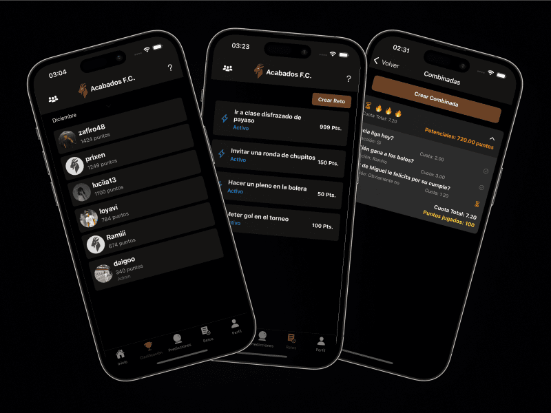 Goated App Screenshot